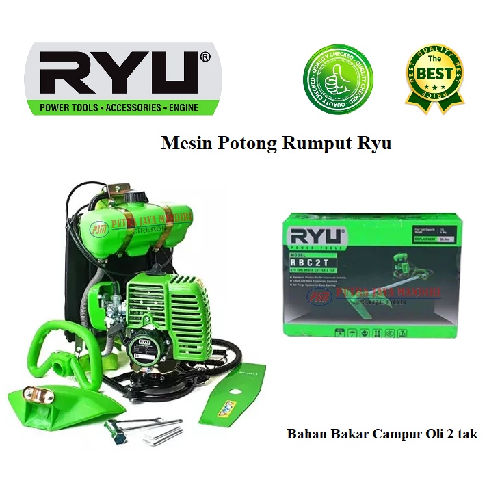Ryu Brush Cutter 2 Tak RBC 2T Mesin Potong Rumput Gendong