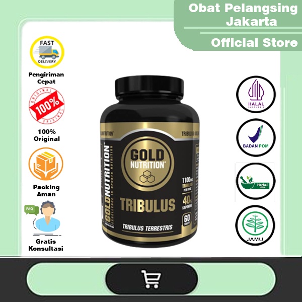 BISA COD | Terbaru!! Tribulus Gold Nutrition Suplemen Hormon Pria Testosteron Pria Asli 100% Origina