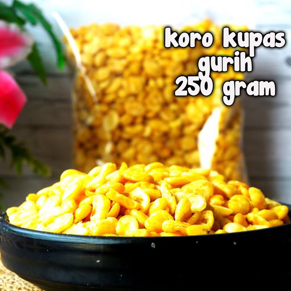 

Kacang Koro Kupas Asin Gurih Kiloan 250 Gram afif jaya cemilan,Renyah Dan Gurih