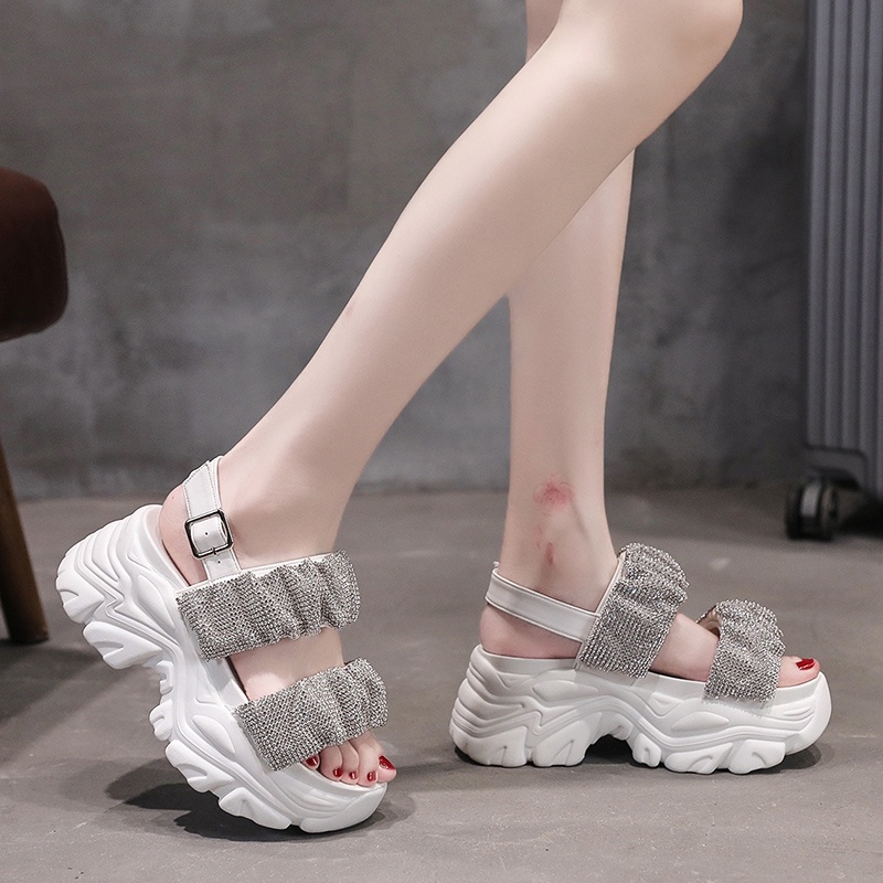 Terbaru Sandal Wedges 7 cm Wanita ORI Dane and Dine W5085