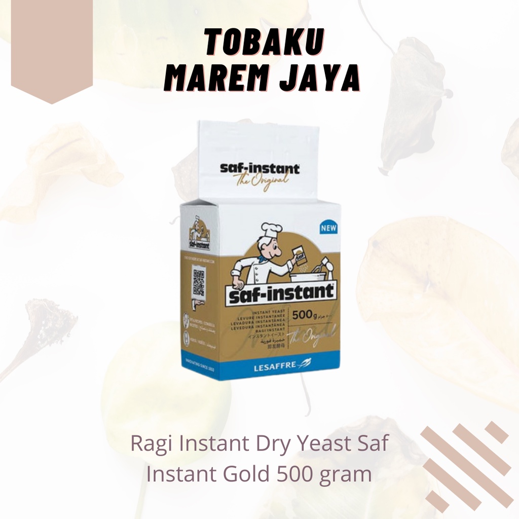 

Ragi Instan Dry Yeast Saf Instant Gold Dan Blue 500 Gram