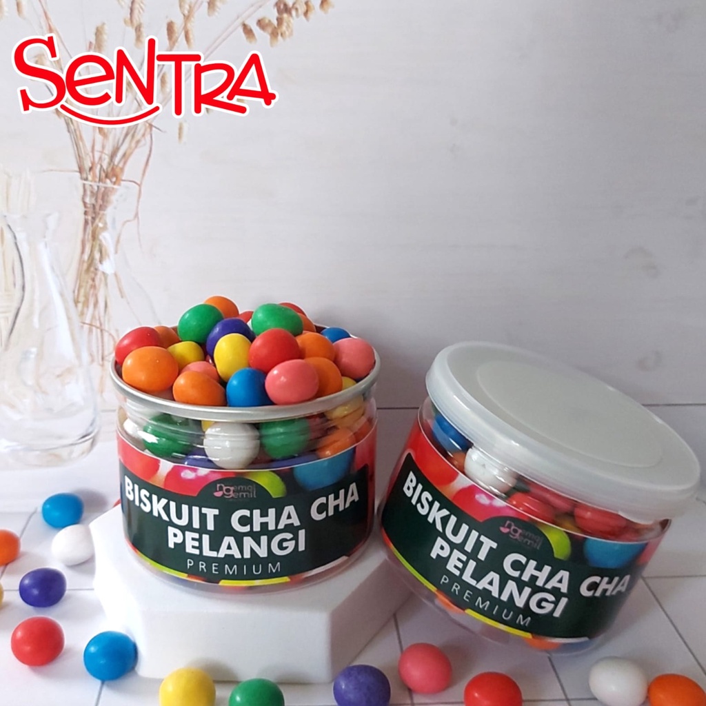 

Biskuit ChaCha Pelangi Premium Kemasan PET CAN