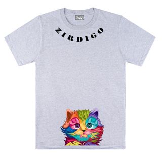 Zirdigo Baju Kaos Distro Pendek MeoW ZDG 2 Print