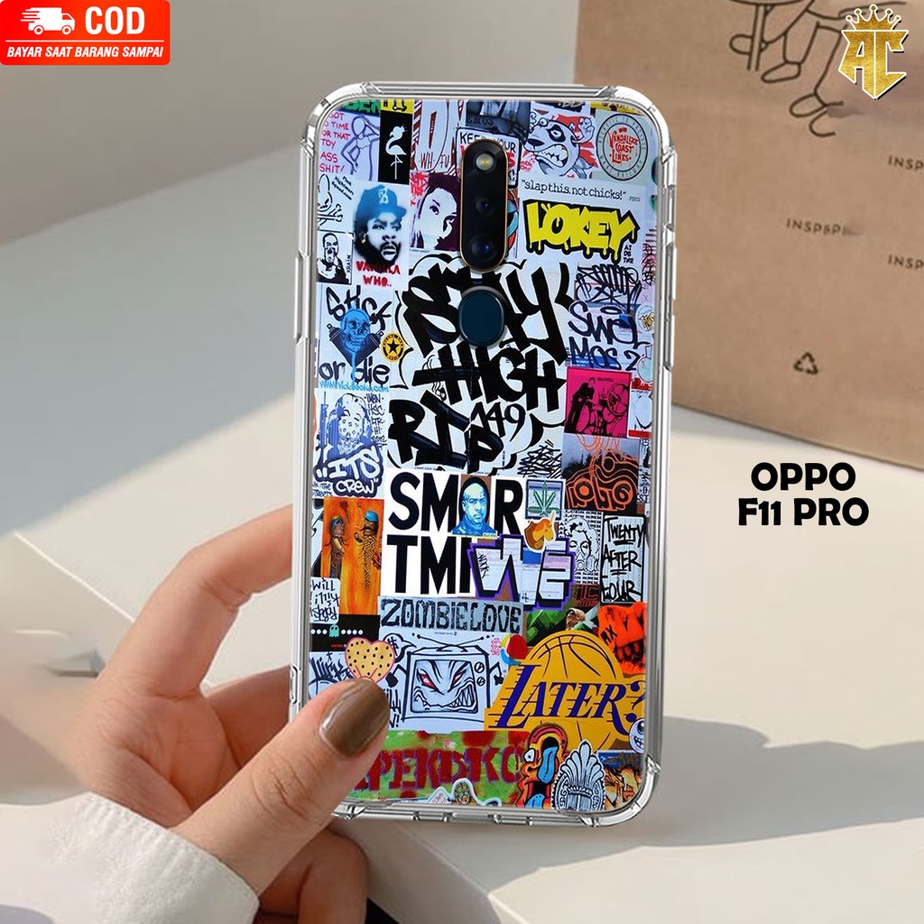 CASE OPPO F11 PRO - Casing OPPO F11 PRO Terbaru AERO STORE [ MOTIF 26 ] Silikon - Case Hp - Case Mew