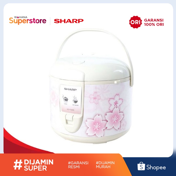 Sharp Rice Cooker Penanak Nasi Magic Com 1.8 Liter - KS-R18MS PK