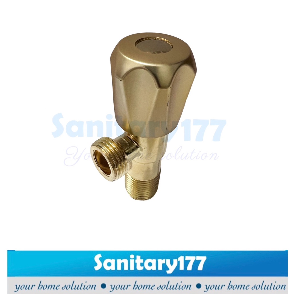 Paket jet shower GOLD stainless dan stop kran gold cabang single-bundling shower bidet emas  dan kran shower cebok toilet