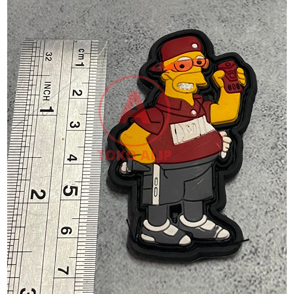 Patch The Simpson (Red) - Patch Velcro Simpson Howard - Prepetan