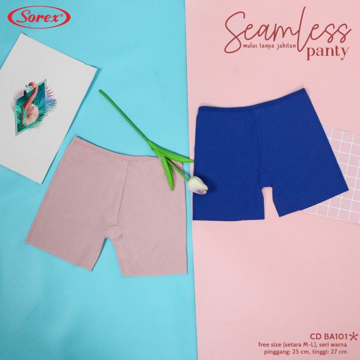 Celana Dalam Wanita Boxer Hot Pants Seamless Tanpa Jahitan Sorex Cd BA101