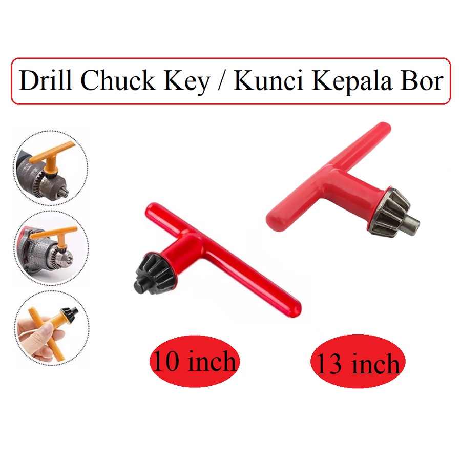Kunci Kepala Bor Key For Drill Chuck 10mm 13mm Kunci Kepala Bor 10 mm 13 mm - Key For Drill Chuck Kunci Bepala Bor Chuk key original