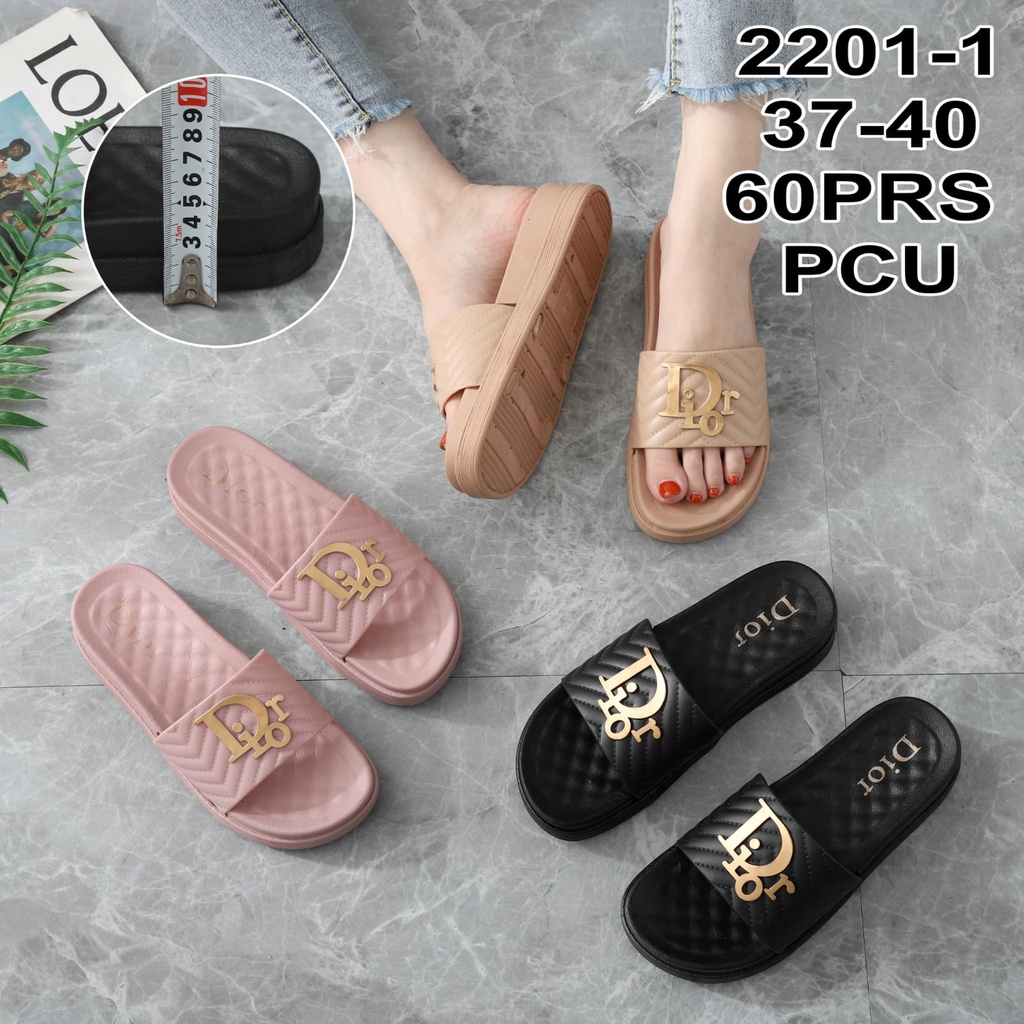 Sandal Jelly Wedges Wanita Perempuan Sandal Selop Import