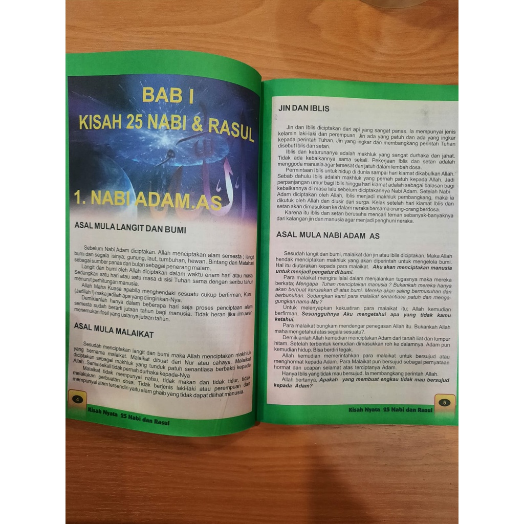 Buku Anak Mukjizat 25 Nabi Dan Rasul Best Seller Full Colour - TBS