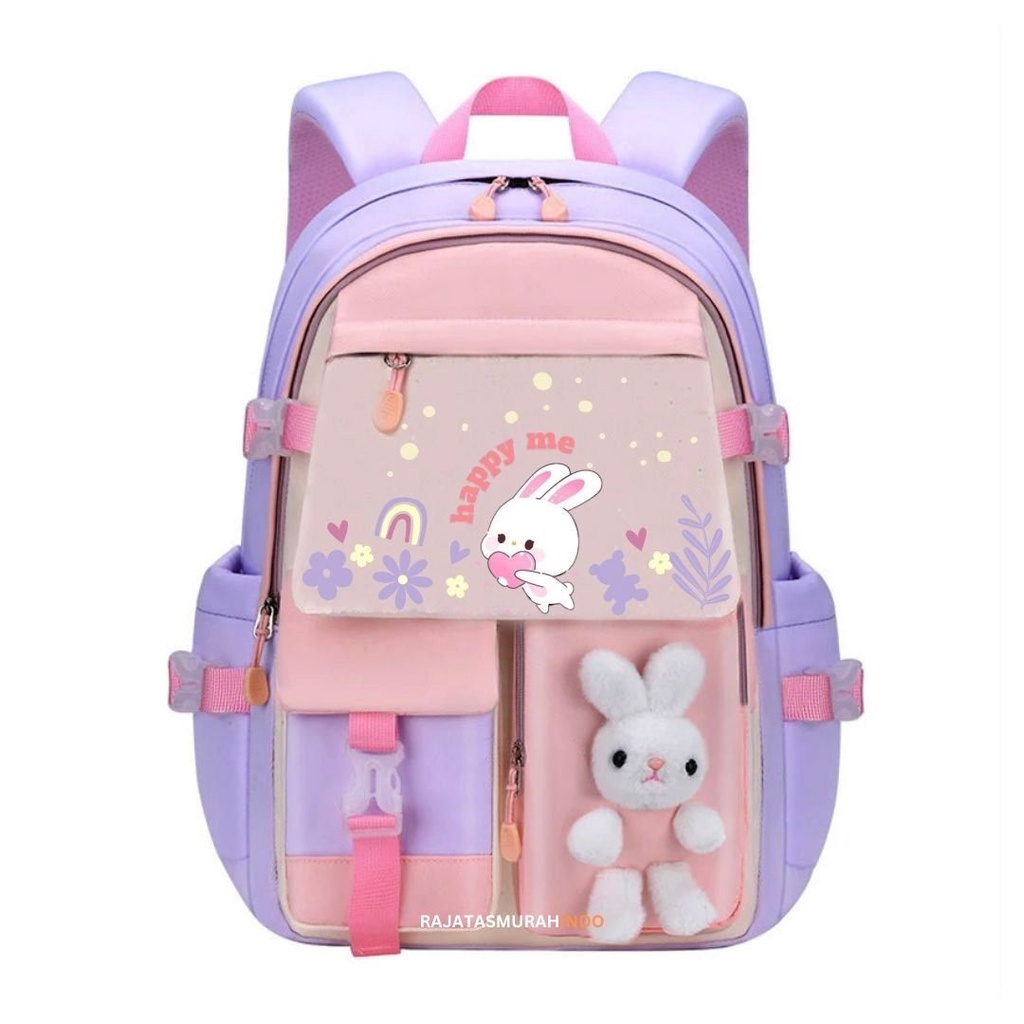 RTM - Ransel Anak - Tas sekolah Anak Ransel Sekolah Korea rabbit BONEKA  - TAS BONEKA RABBIT TAS BONEKA MIXUE TAS MIXUE HAPPY ME