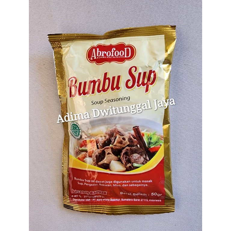 Abrofood Bumbu Sup 20's x 50gr (1 Pack isi 20 Sachets)