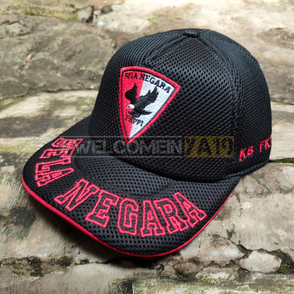 Topi Jaring Logo FKPPI BELA NEGARA Hitam