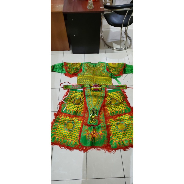 baju tatung lengan panjang hijau taiwan