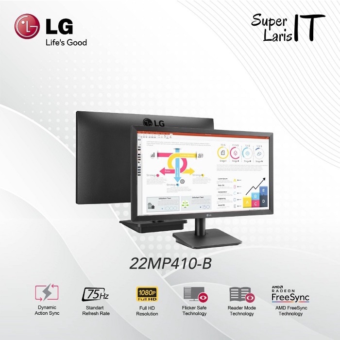 LG 22U401A-B Monitor 22 / 21.45 inch VA Full HD 100Hz