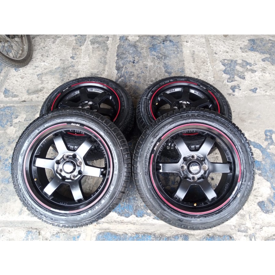 Velg Mobil Bekas Ring 15 HSR RAI-S3 Ban 185 55 Buat Mobil Brio Ayla Agya Calya Sigra Ignis Datsun Mirage Etios