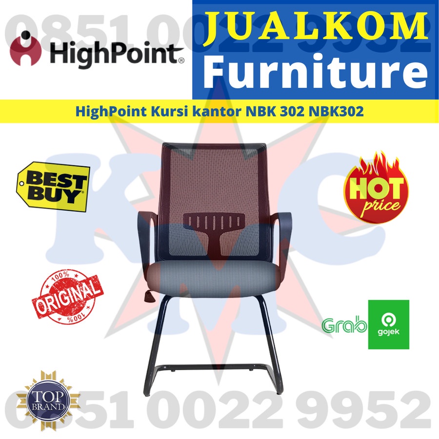 Kursi Kantor Highpoint NBK 302 NBK302 Metal Cantilever