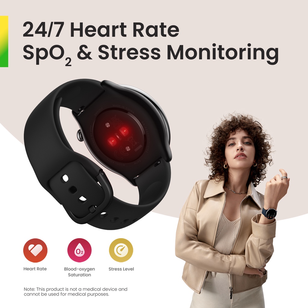Amazfit GTR Mini Smartwatch, jam tangan，120+ Sports Modes 5 ATM Waterproof, Heart Rate Sleep Monitor