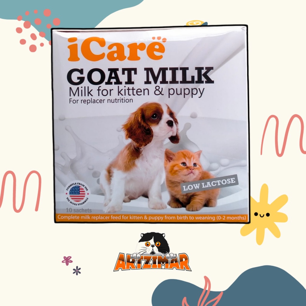 iCare Goat Milk Ecer 20gr Susu Kambing Untuk Kucing dan Anjing