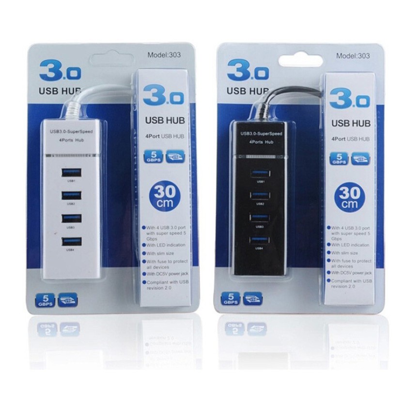 USB HUB 4 Ports 3.0 High Speed Adapter 5Gbps for Laptop PC / Notebook