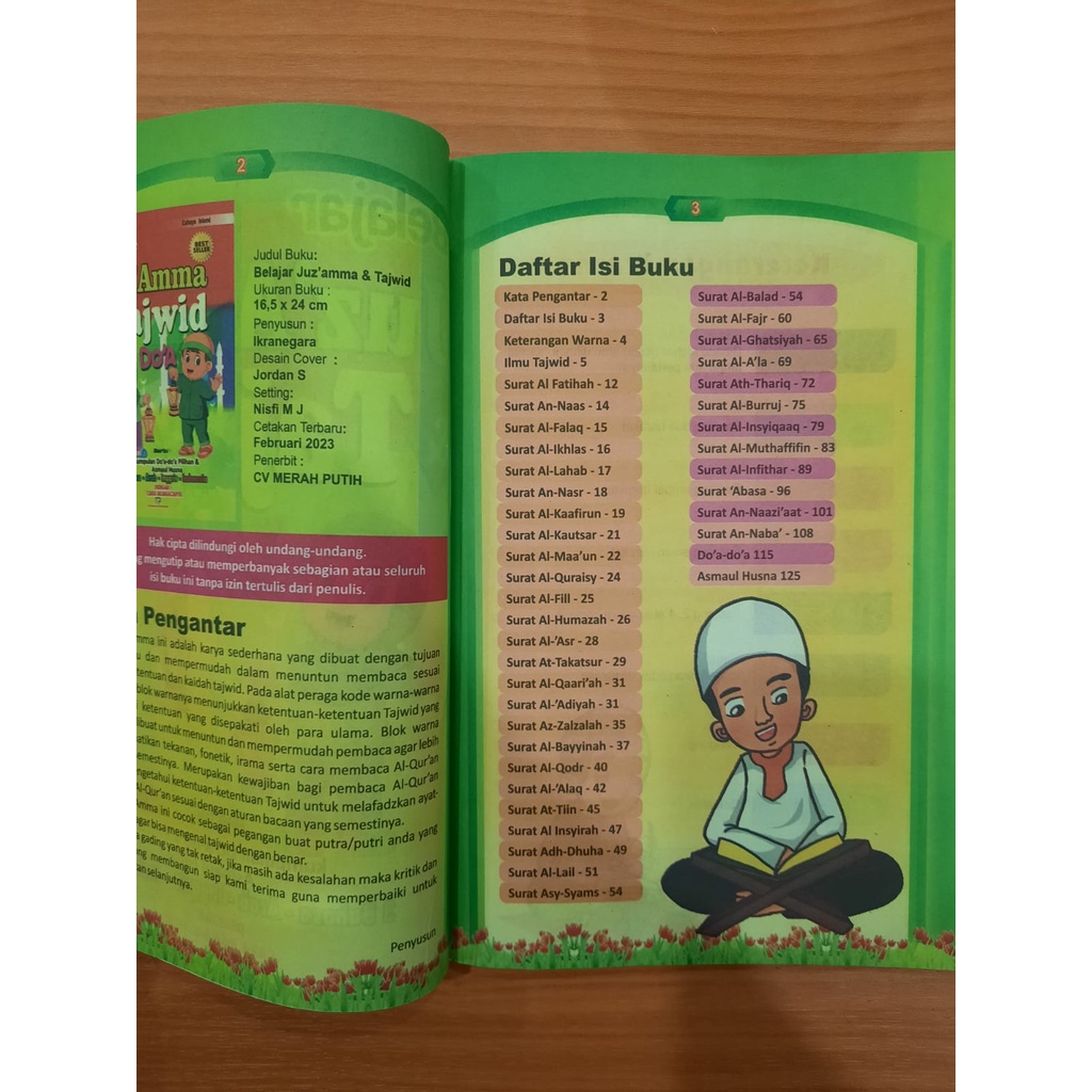 Buku Juz Amma Tajwid Warna Dilengkapi Doa Dan Asmaul Husna