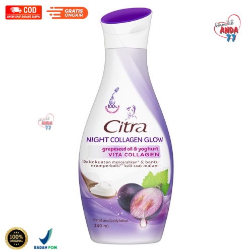 Citra Night Collagen Glow Hand & Body Lotion - 230ML