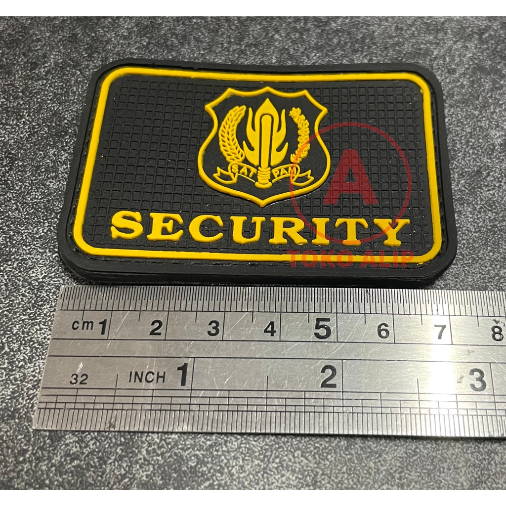 Patch Kopassus Security (Logo tlsn Kuning) - Patch Velcro Security - Prepetan Satpam