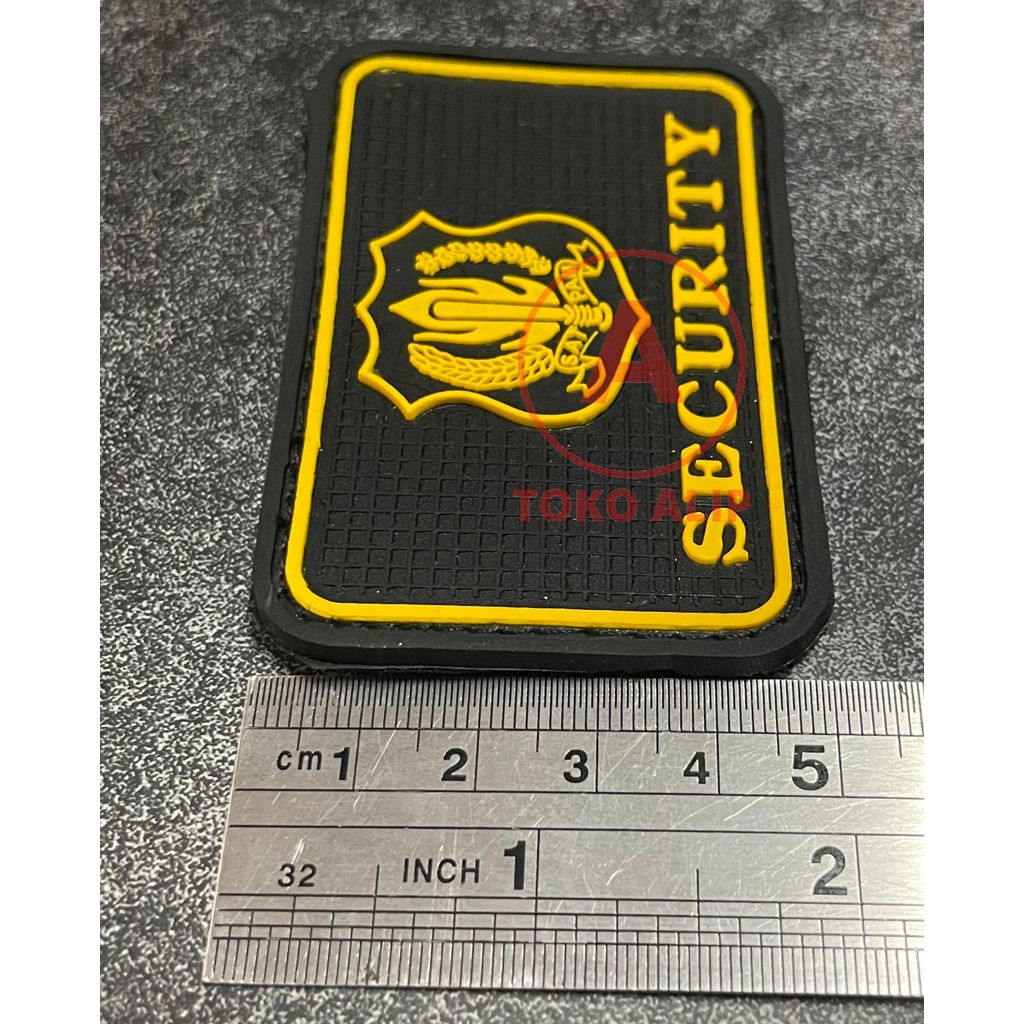 Patch Kopassus Security (Logo tlsn Kuning) - Patch Velcro Security - Prepetan Satpam