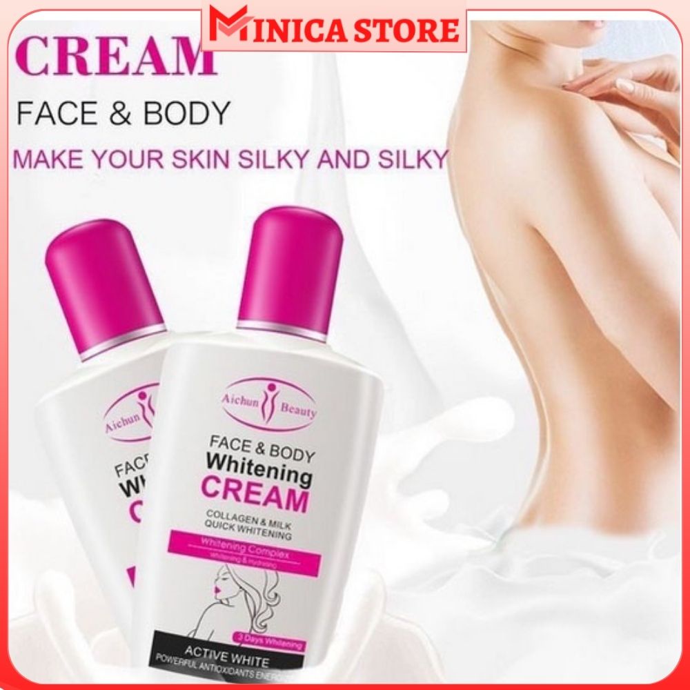 Aichun beauty whitening cream Krim pemutih tubuh Melembabkan kulit halus BODY WHITENING CREAM