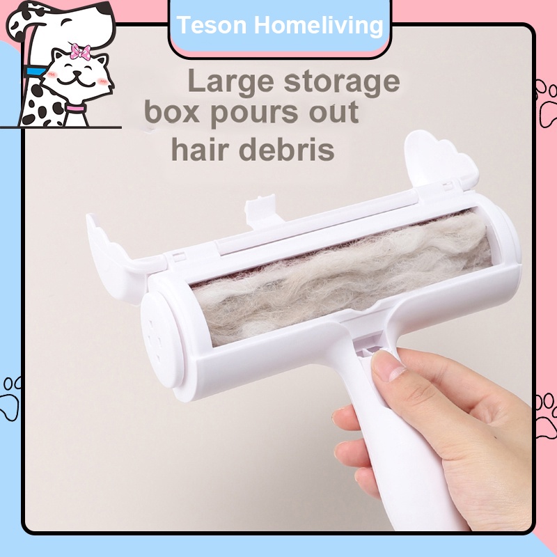 Pembersih Bulu Kucing/Anjing PET HAIR REMOVAL yaitu Lint Roller Portable Jangka Panjang (Lifetime Use) untuk Pembersih