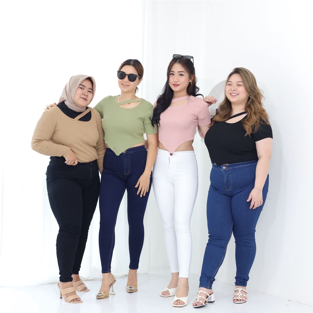 CELANA WANITA HW BASIC PLAIN-SYSCLOTHIER