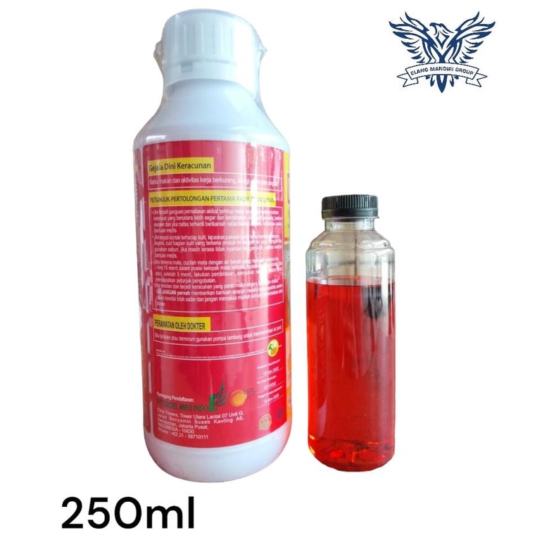 Repack 250ml DIMOCEL 400 SL Insektisida sangat ampuh untuk hama wereng dan ulat pada tanaman buah dan sayuran bahan aktif DIMEHIPO 400 g/l  manuver, foltus, spontan, centa dine, marathon