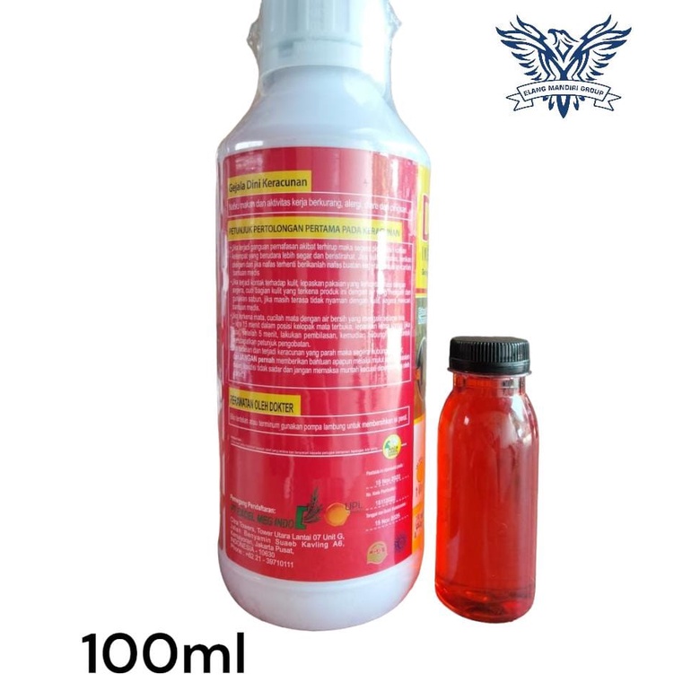 Repack 100ml DIMOCEL 400 SL Insektisida sangat ampuh untuk hama wereng dan ulat pada tanaman buah dan sayuran bahan aktif DIMEHIPO 400 g/l  manuver, foltus, spontan, centa dine, marathon