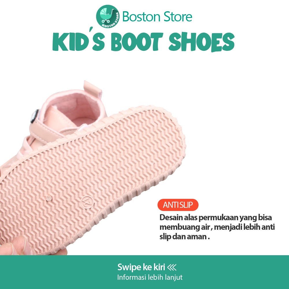 Bostonstore Sepatu Anak Boot Anti Licin Bahan Soft / prewalker boots bayi perempuan / Sepatu prewalker bayi perempuan / sepatu baby prewalker / sepatu bayi prewalker / Sepatu Boots Anak Prempuan / Sepatu Boots Anak / Sepatu Boots Anak Prempuan Import