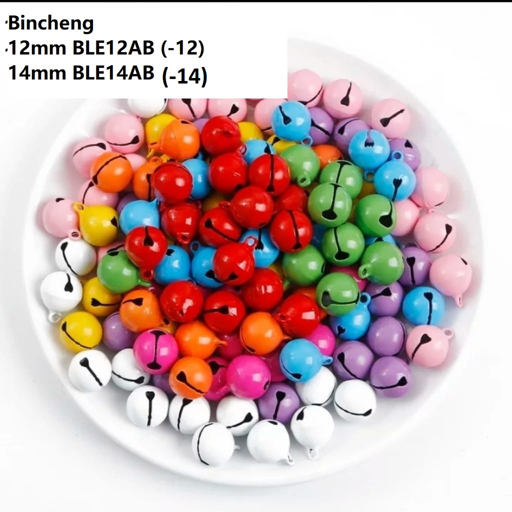 Bell Lonceng Kelintingan Bulat Doff Warna-Warni Uk 6-14mm Harga/1000Pc