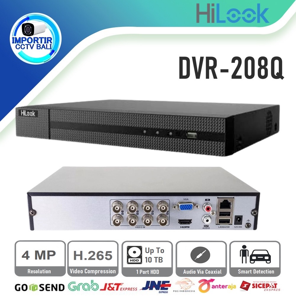 DVR HILOOK BY HIKVISION 8CH 208Q 5MP - ICB