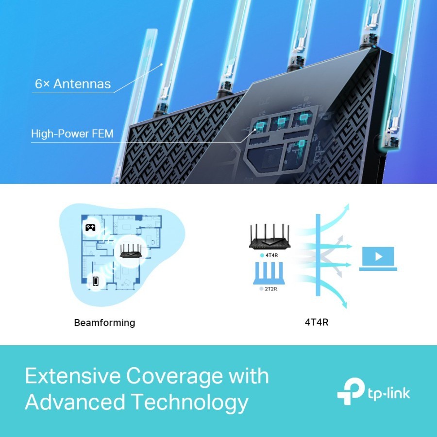 TP-LINK ARCHER AX73 AX5400 DUAL BAND GIGABIT WI-FI 6 ROUTER