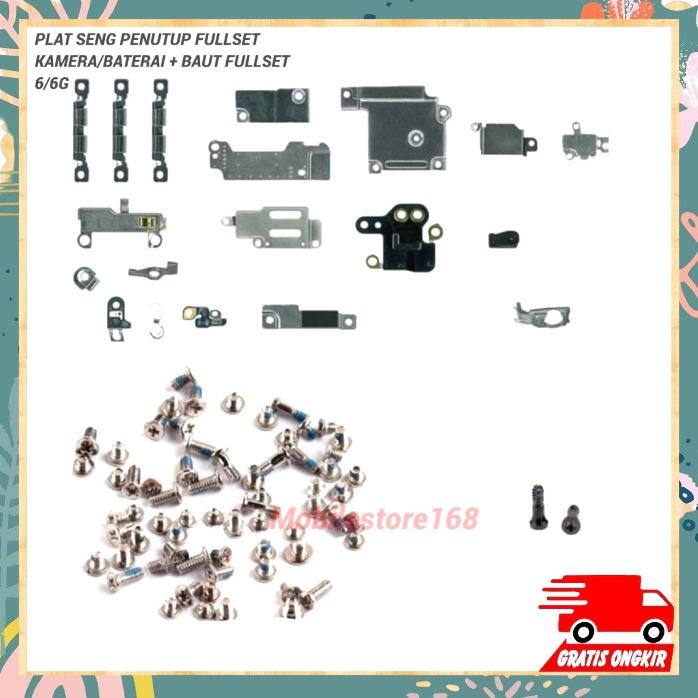 Baut Fullset + Seng Plat Penutup Kamera Baterai Iphone 6G - 11 Pro Max