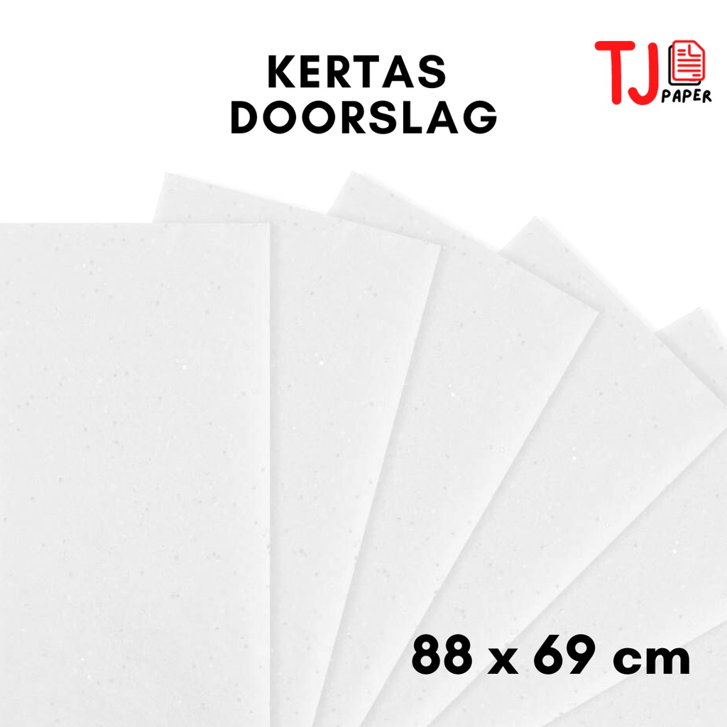 

(100 lembar) 88x69 Kertas Duslak / Doorslag Paper Putih - Bungkus Packing Wrapping Baju Sepatu dll
