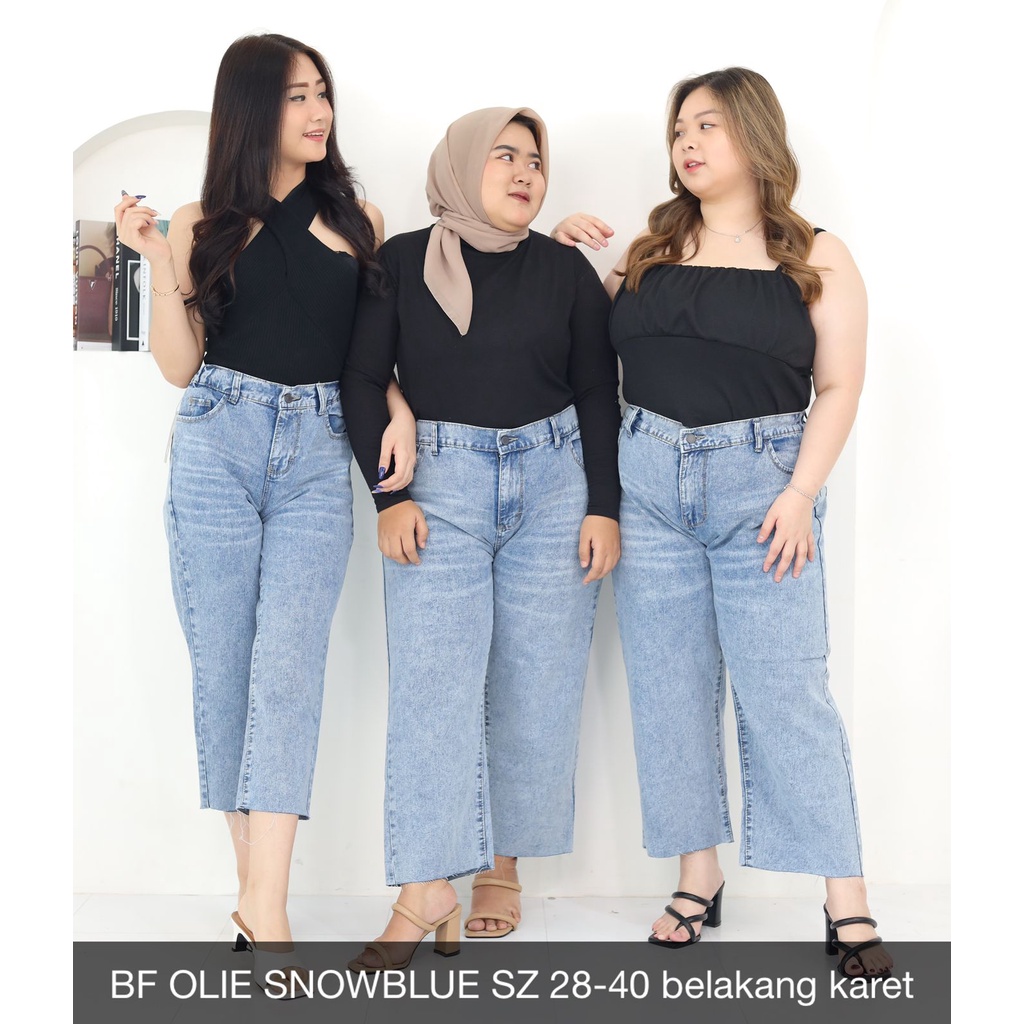 CELANA JEANS WANITA  BF OLIE SNOWBLUE-SYS CLOTHIER