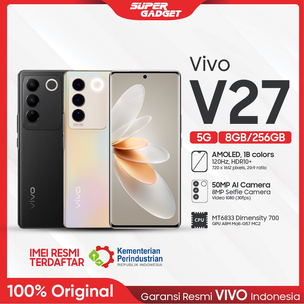 VIVO V27 5G 8/256 GB RAM 8 ROM 256 8GB 256GB HP Smartphone Android