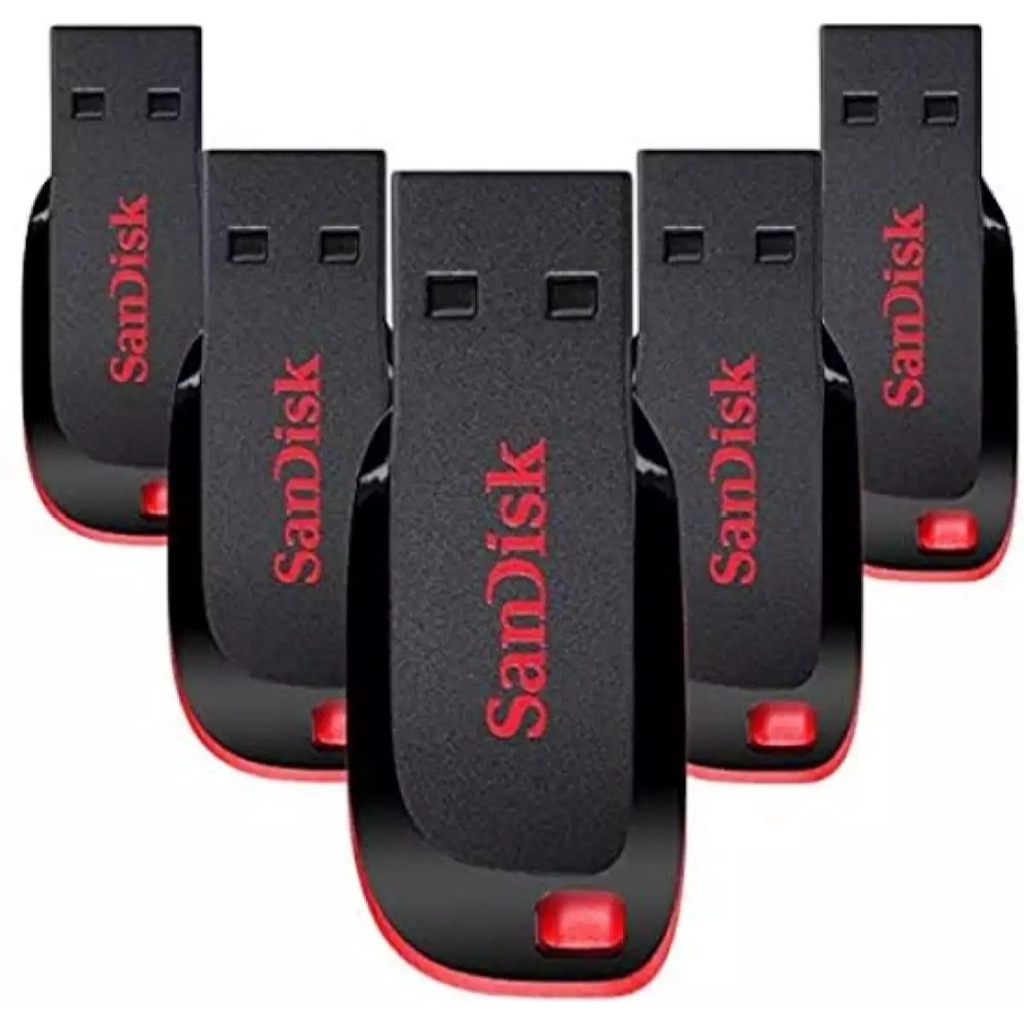 Flashdisk-USB Drive Sandisk Cruzer Blade Cz50 USB 2.0 Plug&amp;Play 4gb/8gb/16gb/32gb/64gb/128gb-USB Flashdisk Sandisk Cruzer Blade Cz50 USB Drive