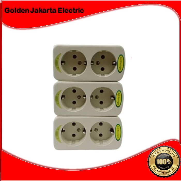 Stop Kontak Lampu Kuningan 2 Lubang Matsui Kabel Roll Terminal Kabel