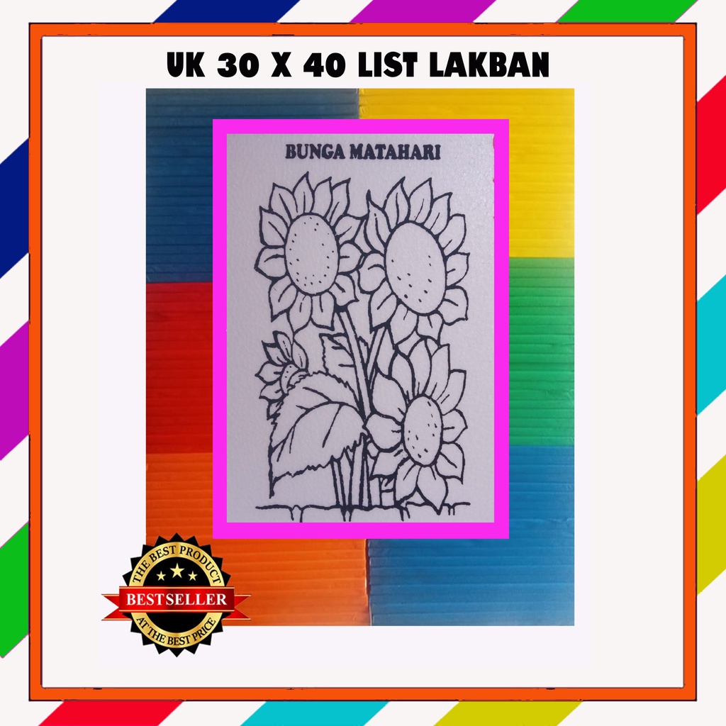 

Mainan lukis styrofoam uk 30 x 40 list lakban warna