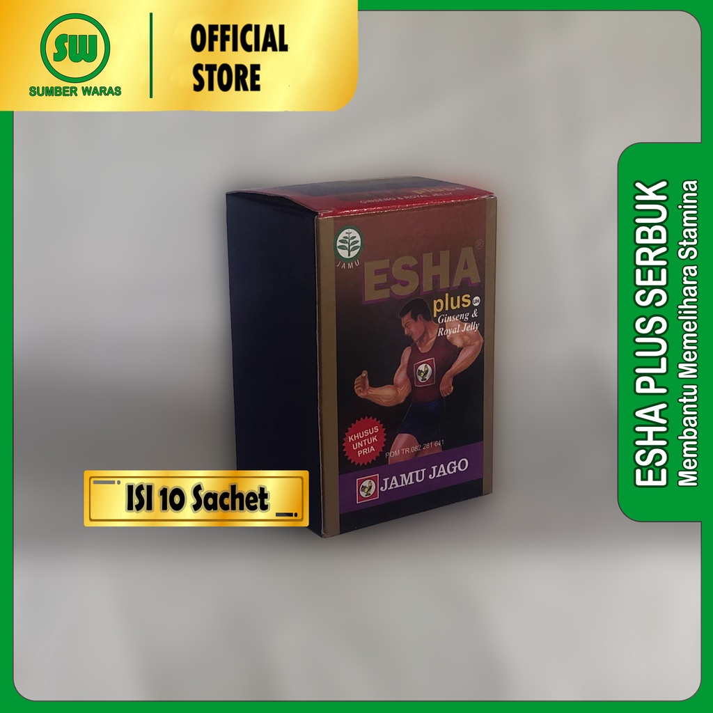 

Esha Plus Ginseng & Royal Jelly - Isi 10 Bungkus @ 8 gram