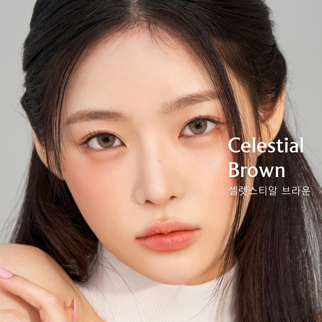 KawaiGankyu Softlens - Clearie Celestial Brown (1botol)