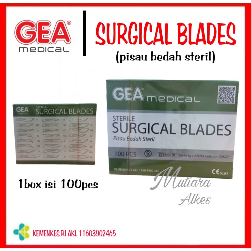 Bisturi Pisau Bedah Surgical Blade Pisau Operasi Blades GEA