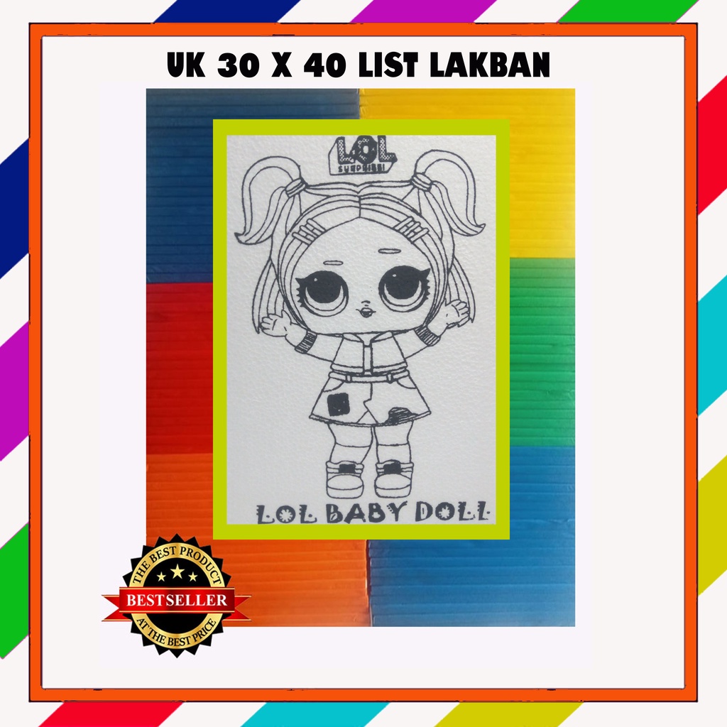 

Mainan kreativ Lukisan styrofoam uk 30 x 40 list lakban