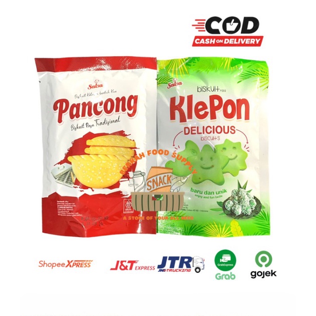 

( BERKAH ) BISKUIT KLEPON PANCONG Salsa 50gr Biskuit Rasa Klepon Snack Cemilan Anak